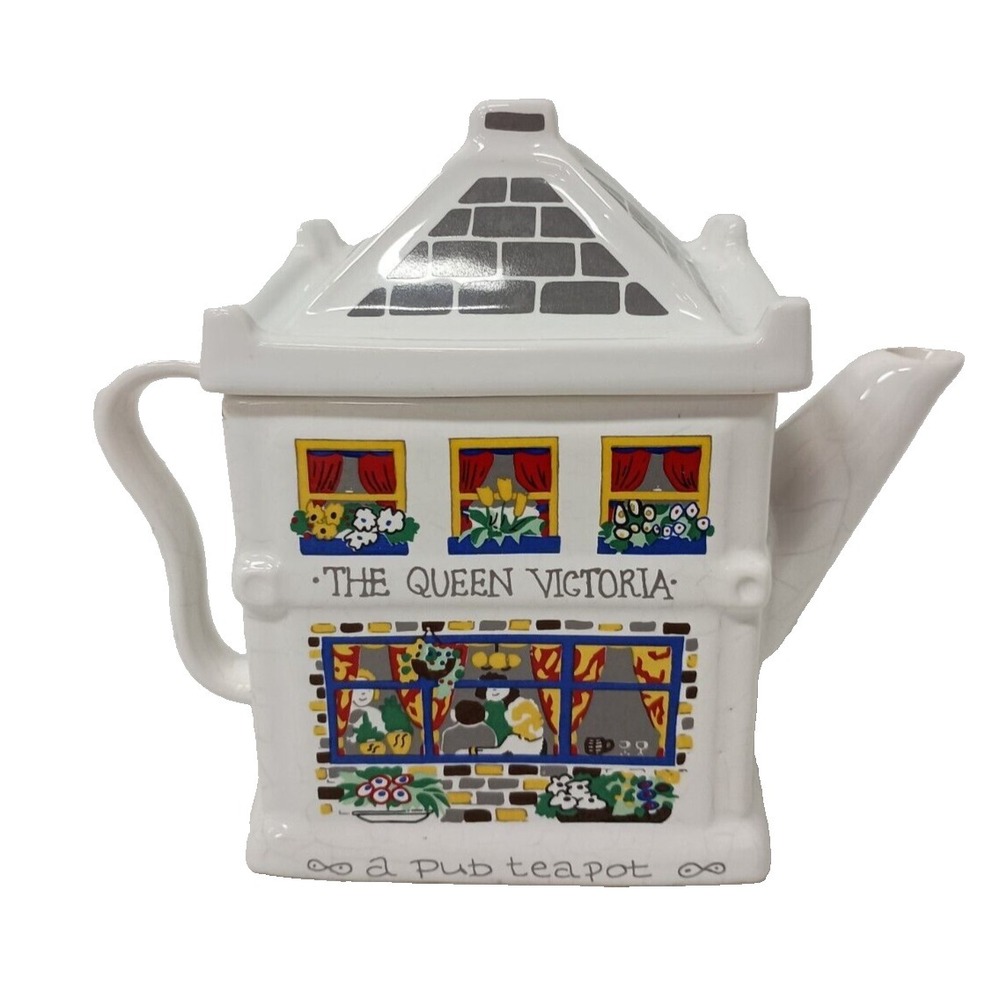VTG Wade England English Life Teapots The Queen Victoria A Pub Teapot Ceramic